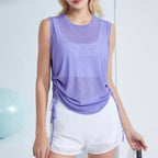 Mana Basic airy flow side-tie yoga top 2506