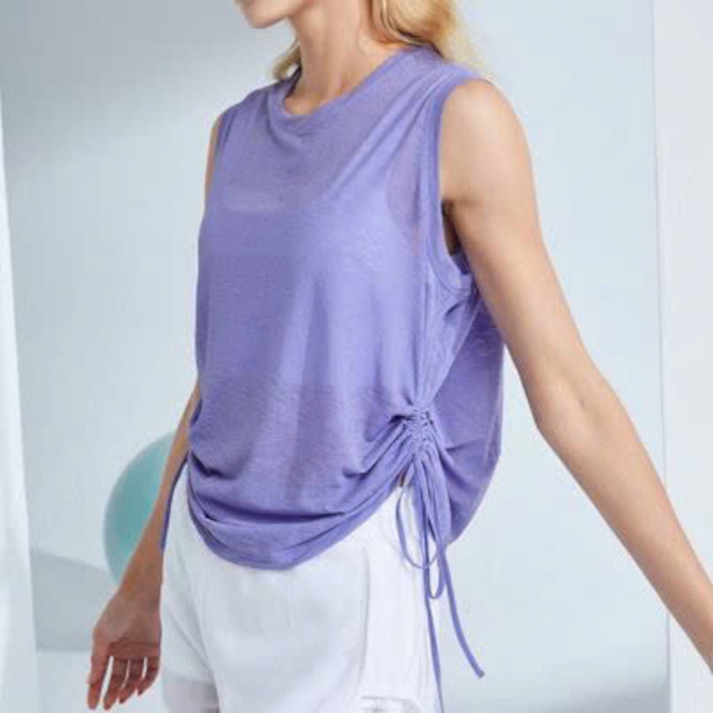 Mana Basic airy flow side-tie yoga top 2506