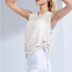 Mana Basic airy flow side-tie yoga top 2506