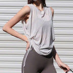 Mana Basic airy flow side-tie yoga top 2506