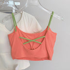 Mana Basic Color Pop Strap Bra Top 2529