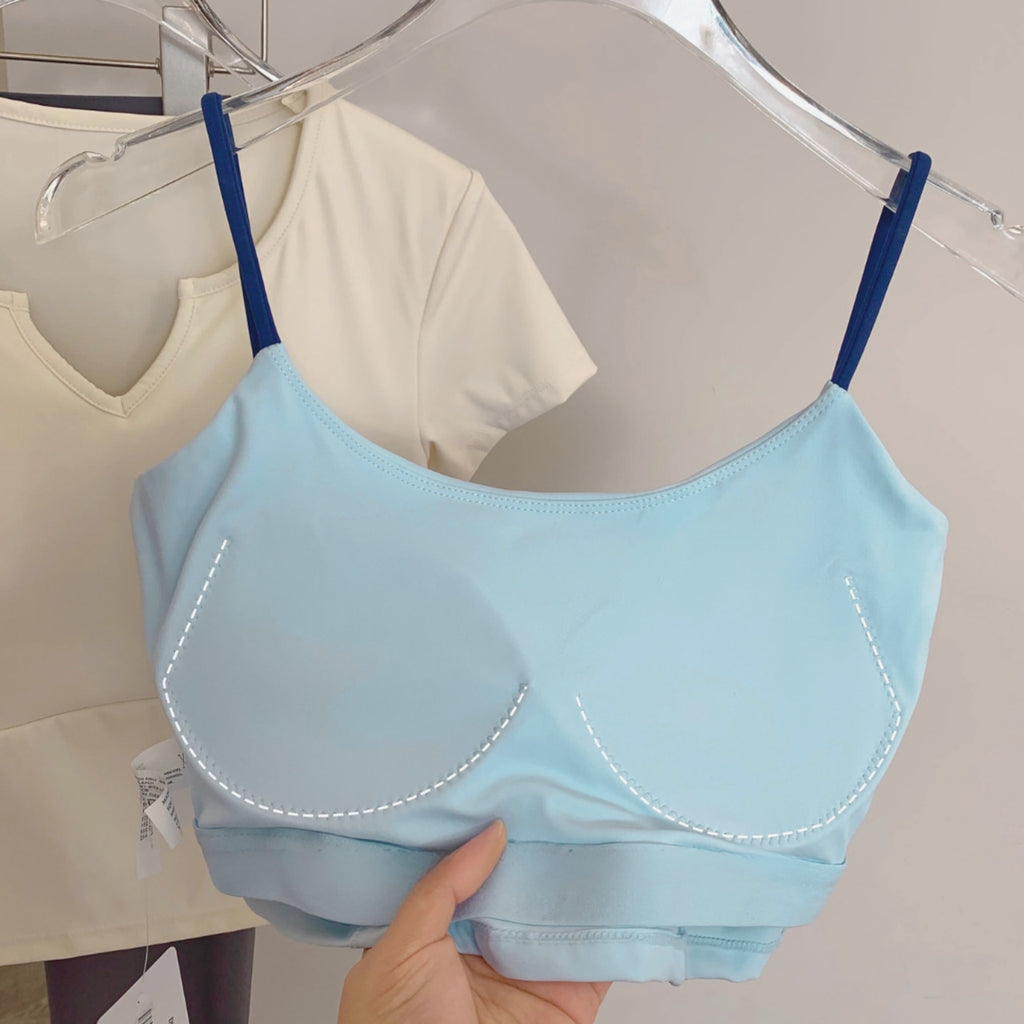 Mana Basic Color Pop Strap Bra Top 2529