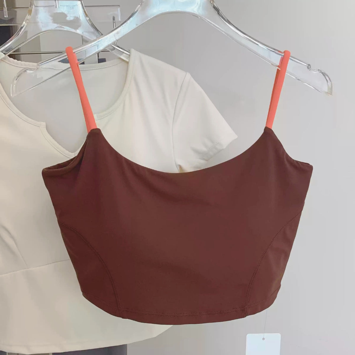 Mana Basic Color Pop Strap Bra Top 2529