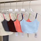Mana Basic Color Pop Strap Bra Top 2529