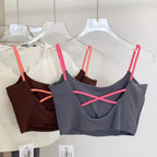 Mana Basic Color Pop Strap Bra Top 2529
