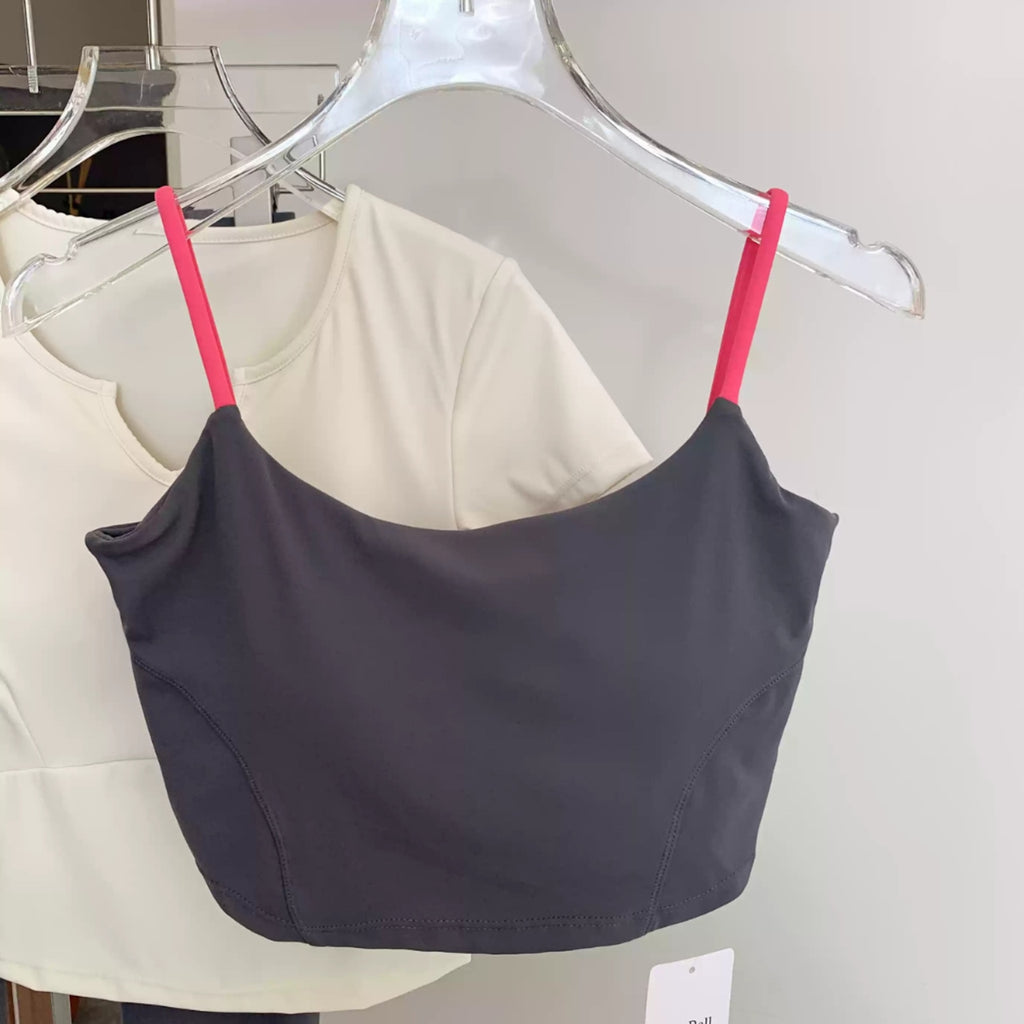 Mana Basic Color Pop Strap Bra Top 2529