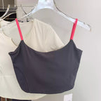 Mana Basic Color Pop Strap Bra Top 2529