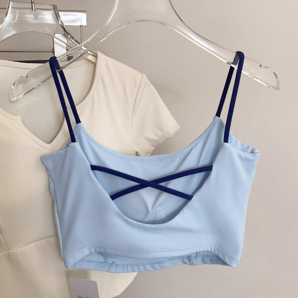 Mana Basic Color Pop Strap Bra Top 2529