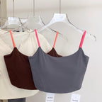 Mana Basic Color Pop Strap Bra Top 2529