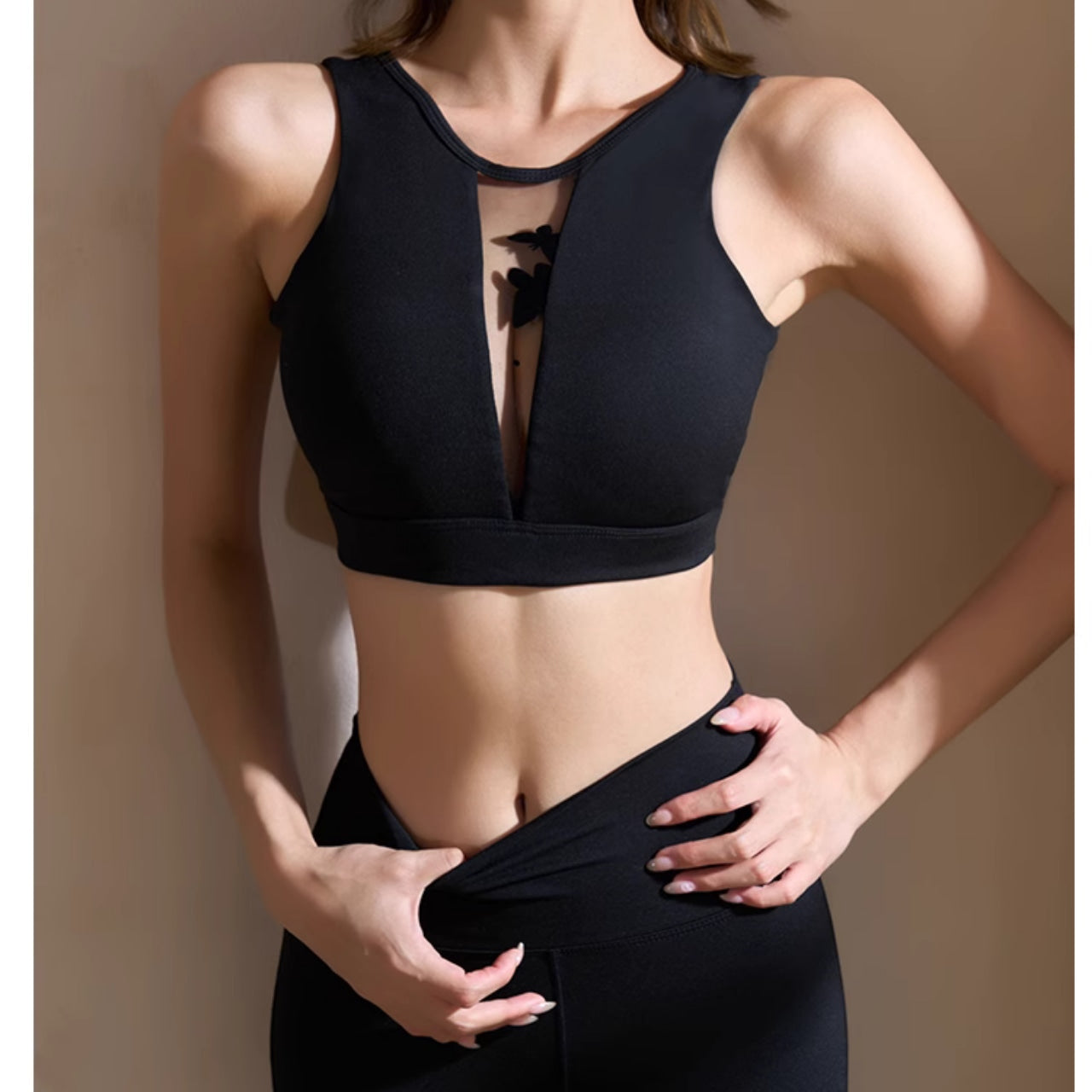 Mana Muse Sheer Butterfly Sports Bra 2539