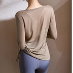 Mana Basic AirEase Side-Gather Long Top 2542