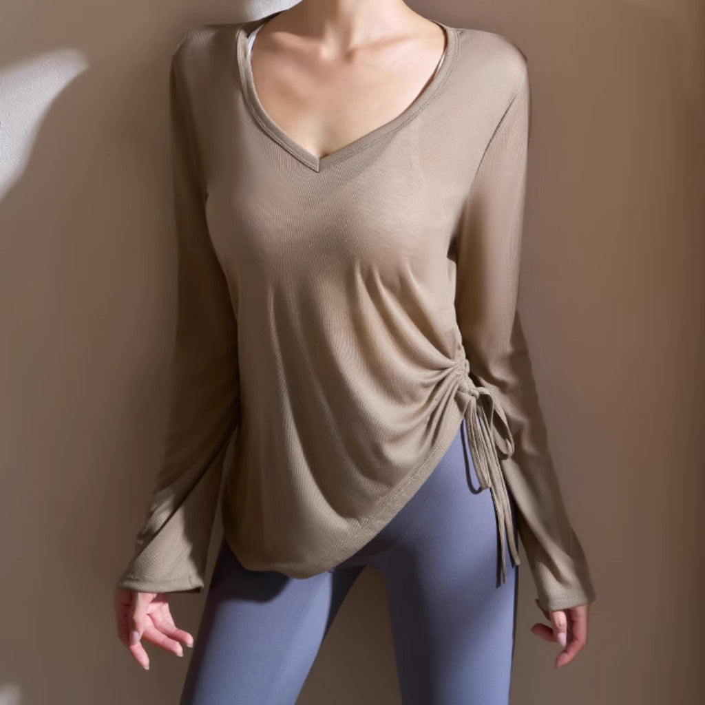 Mana Basic AirEase Side-Gather Long Top 2542