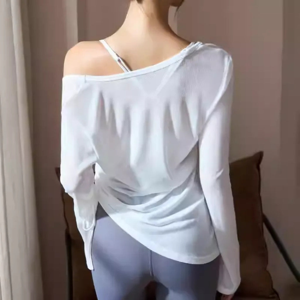 Mana Basic AirEase Side-Gather Long Top 2542