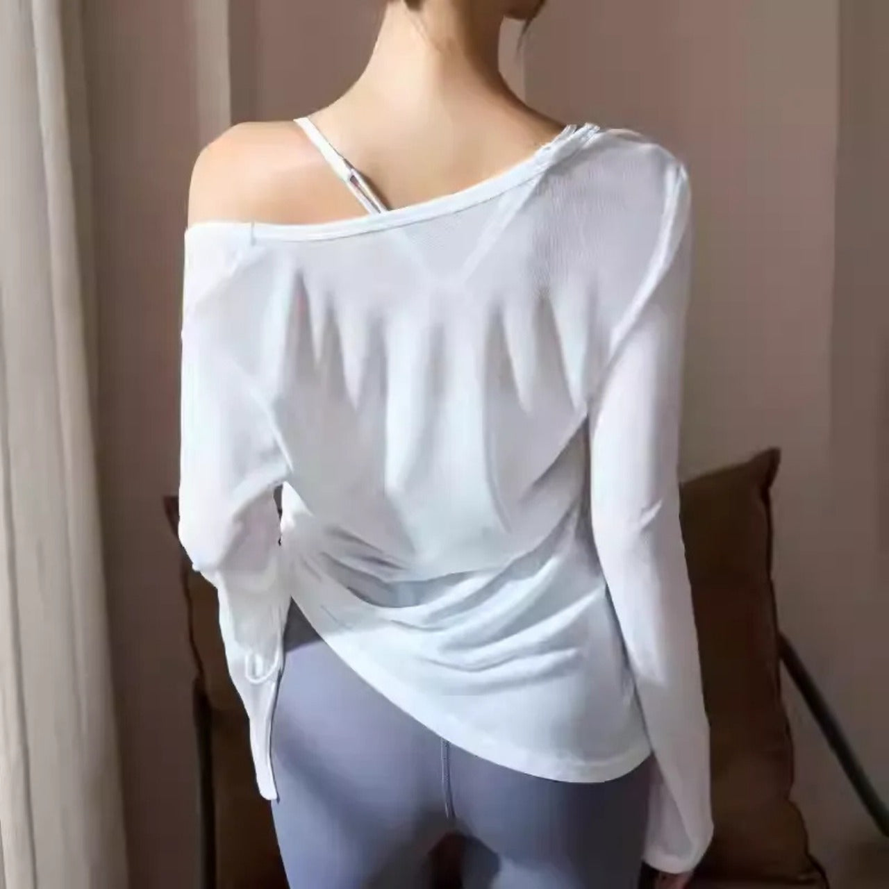 Mana Basic AirEase Side-Gather Long Top 2542