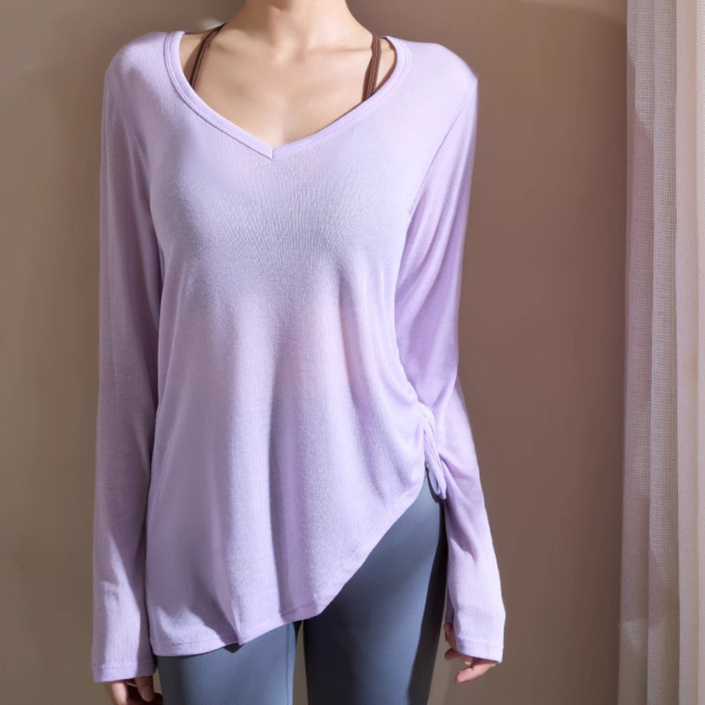 Mana Basic AirEase Side-Gather Long Top 2542