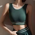 Mana Muse Forest Stripe Crop Tank 2593
