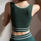 Mana Muse Forest Stripe Crop Tank 2593