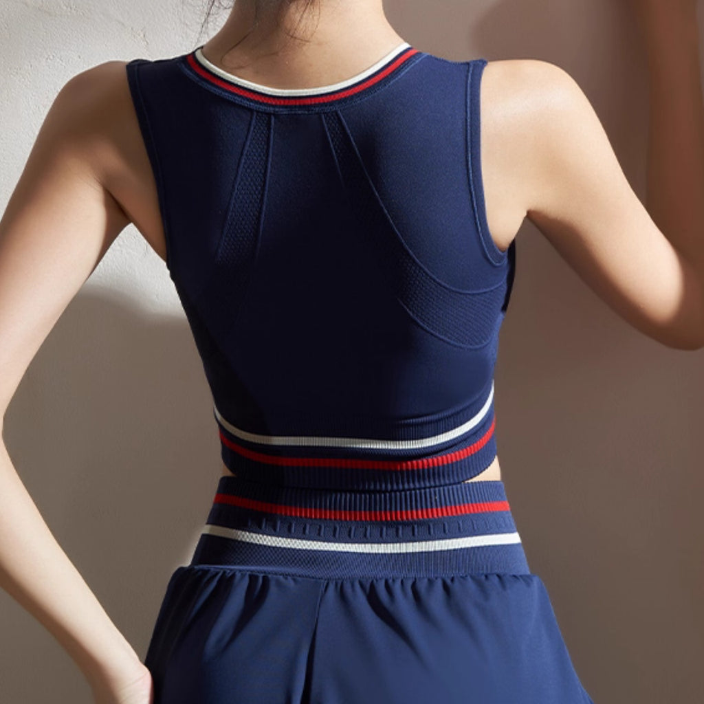 Mana Muse Forest Stripe Crop Tank 2593