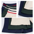 Mana Muse Forest Stripe High-Waist Shorts 2594