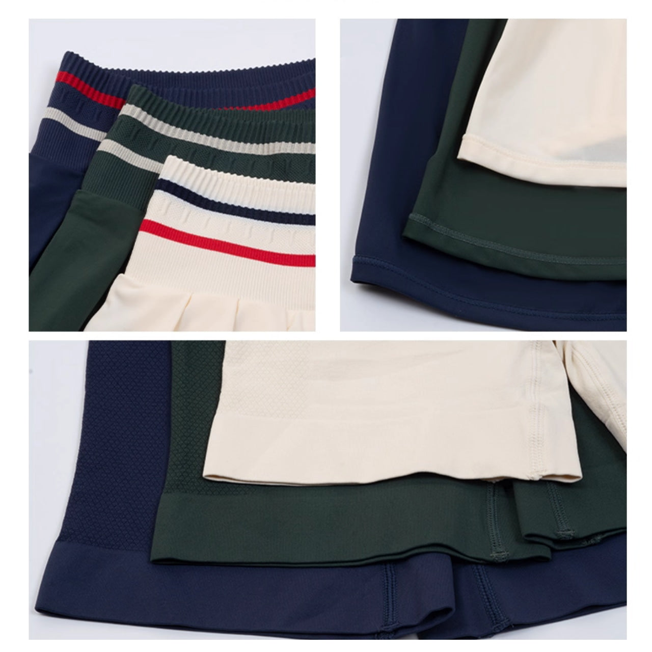 Mana Muse Forest Stripe High-Waist Shorts 2594