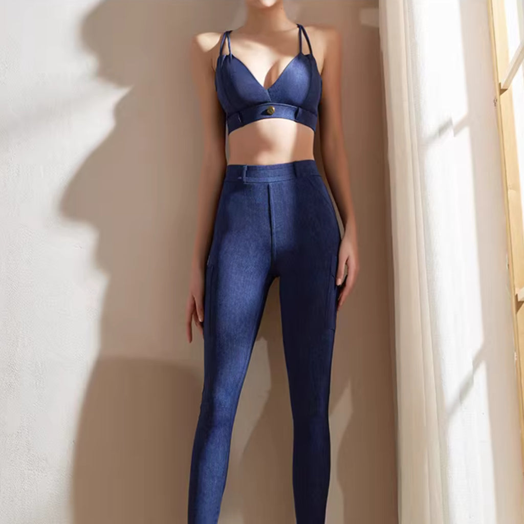 Mana Muse Denim Mirage Active Set 2673