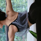 Mana Muse Airy Check Mesh Bra Top 2691