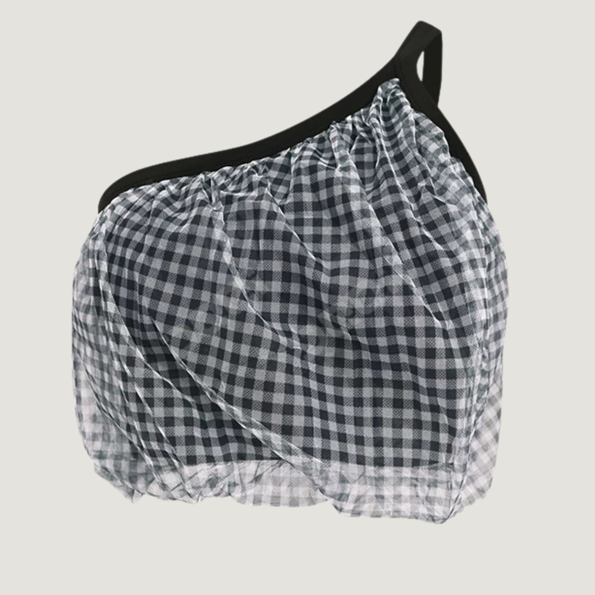 Mana Muse Airy Check Mesh Bra Top 2691