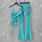 Mana Muse Ruffle Cami & Skirt Leggings Set 2694