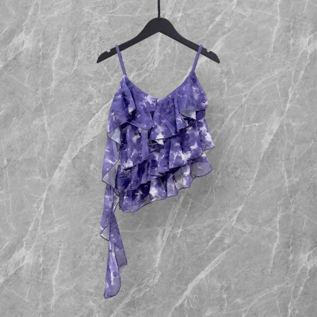 Mana Muse Ruffle Cami & Skirt Leggings Set 2694