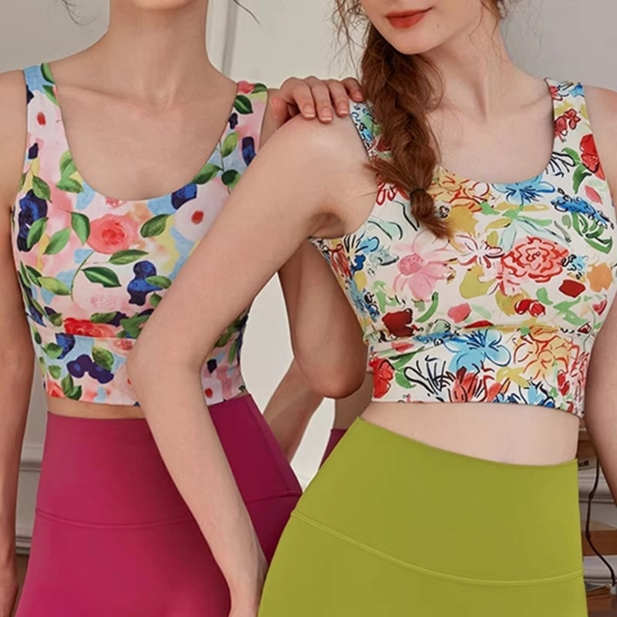 Mana Muse BloomFit Floral Sports Bra 2737