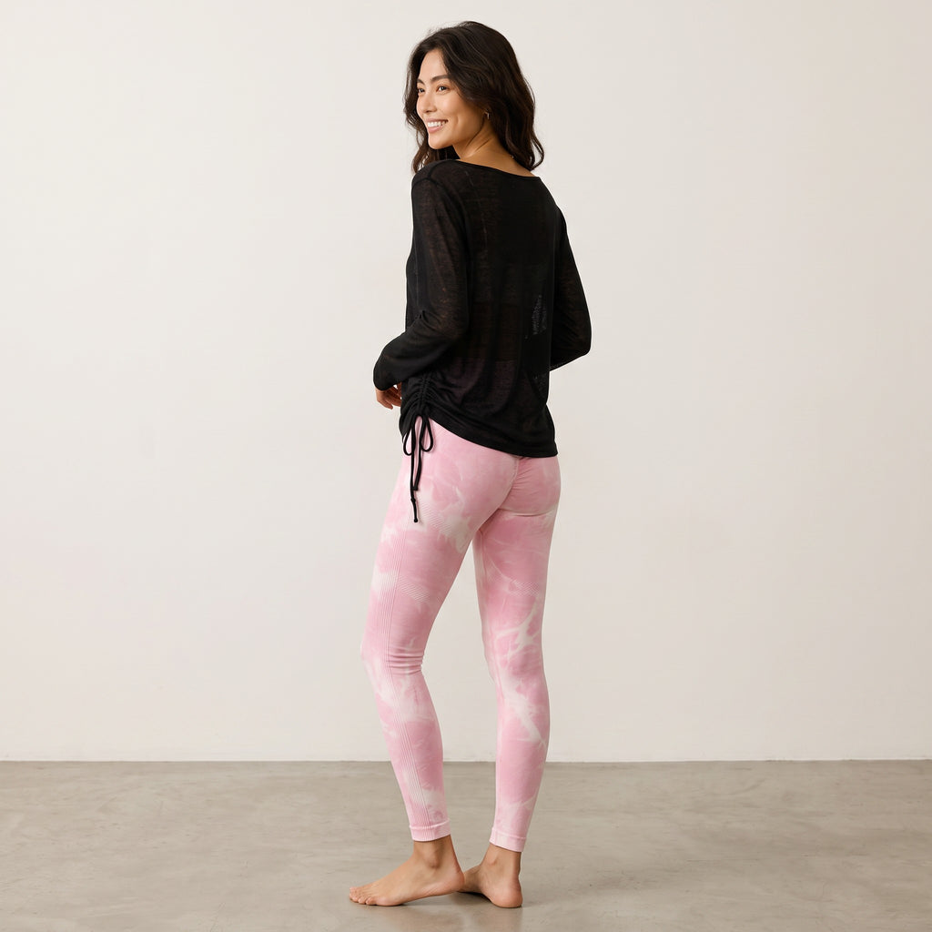 Mana Basic Airy Ruched Long Sleeve Top 2750