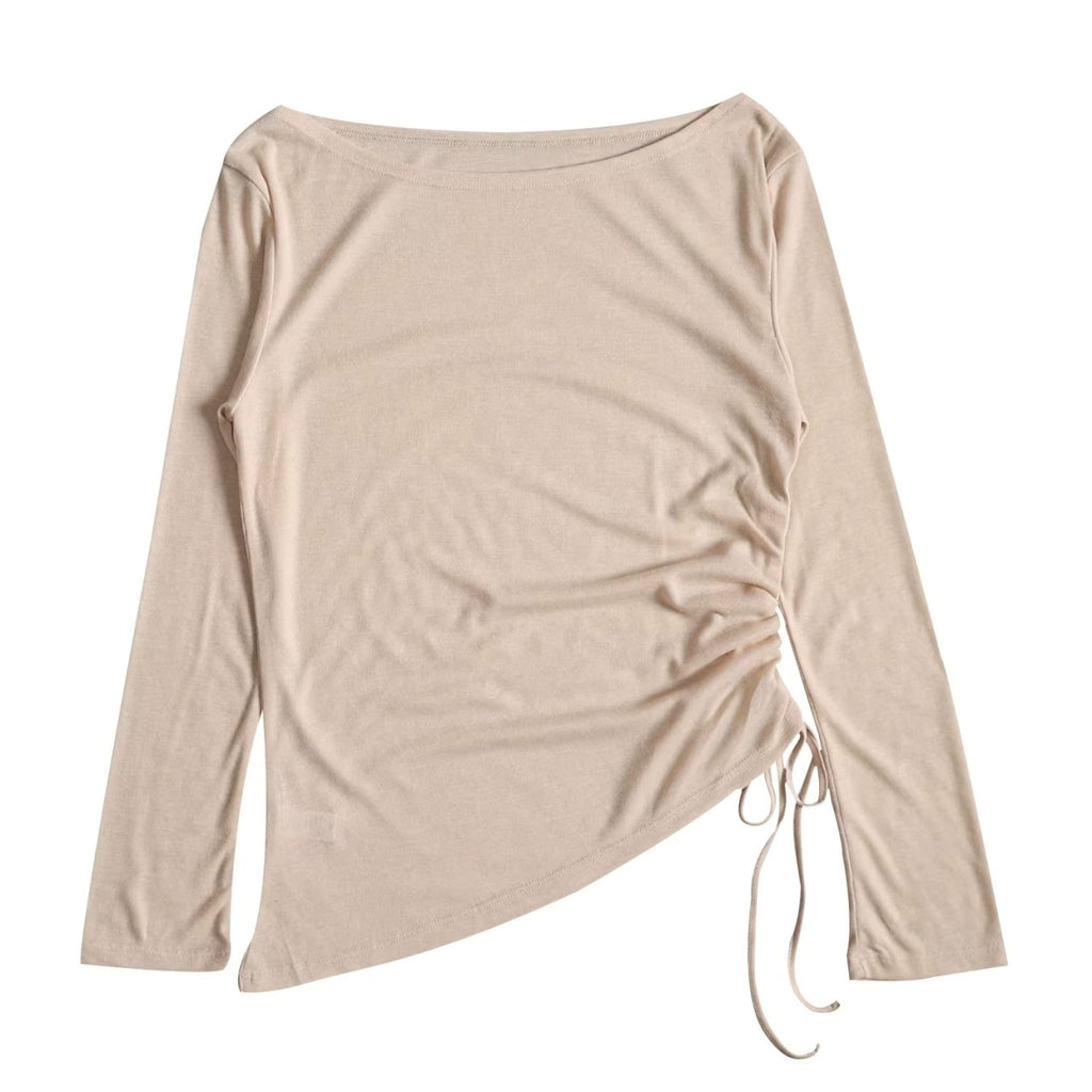 Mana Basic Airy Ruched Long Sleeve Top 2750