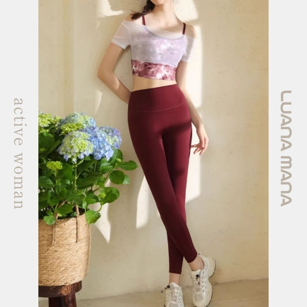 Mana Muse Cross Back Bra & Drape Layer Top Set 2767