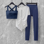 Mana Basic Cross Bra & Twist Back Tee Set 2769