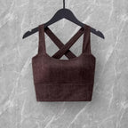 Mana Basic Cross Bra & Twist Back Tee Set 2769