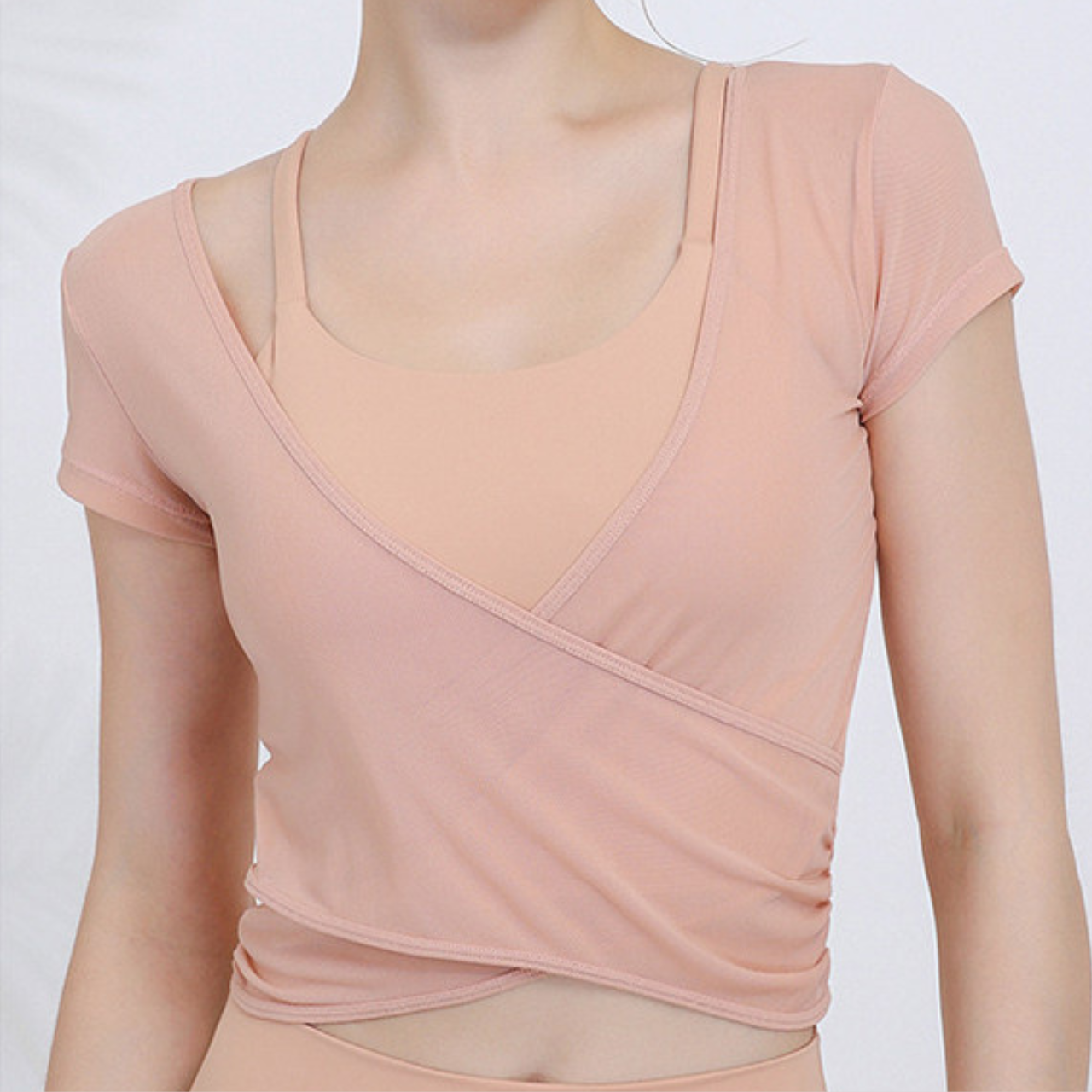 Mana Basic One Cup Mesh Layered Bra Set 1852