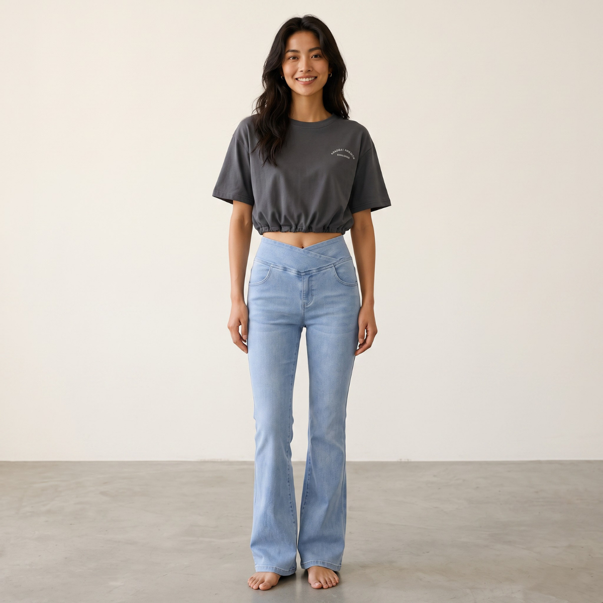 Mana Basic high waisted denim leggings 2287