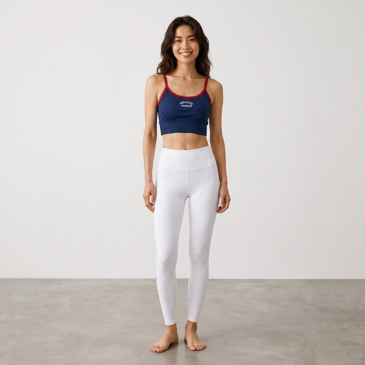 Mana Basic American retro sports short bra top 2366