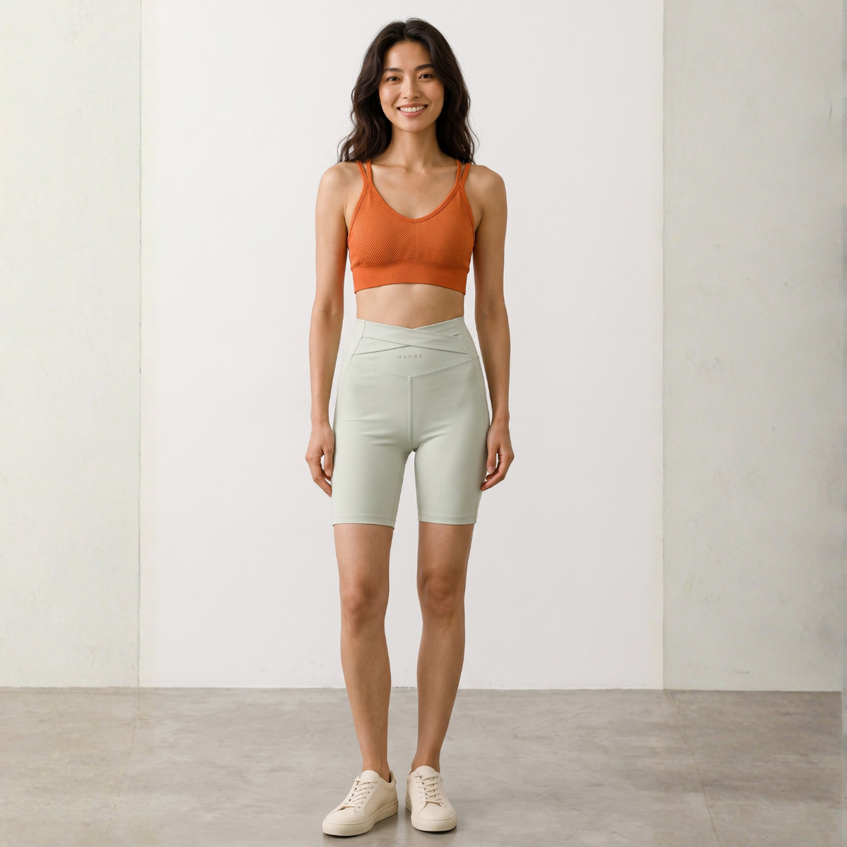 Mana Basic ・Multicolor cross thin shoulder bra 1719