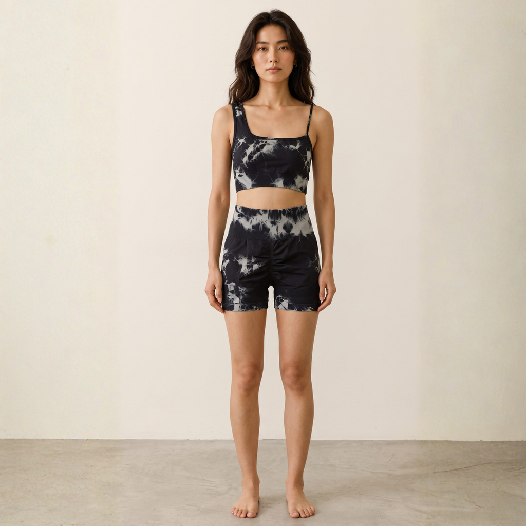Mana Muse Sports tie-dye one-shoulder bra top 1680