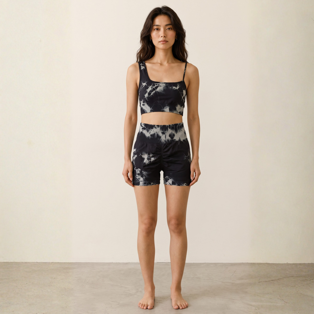 Mana Muse Sports tie-dye one-shoulder bra top 1680