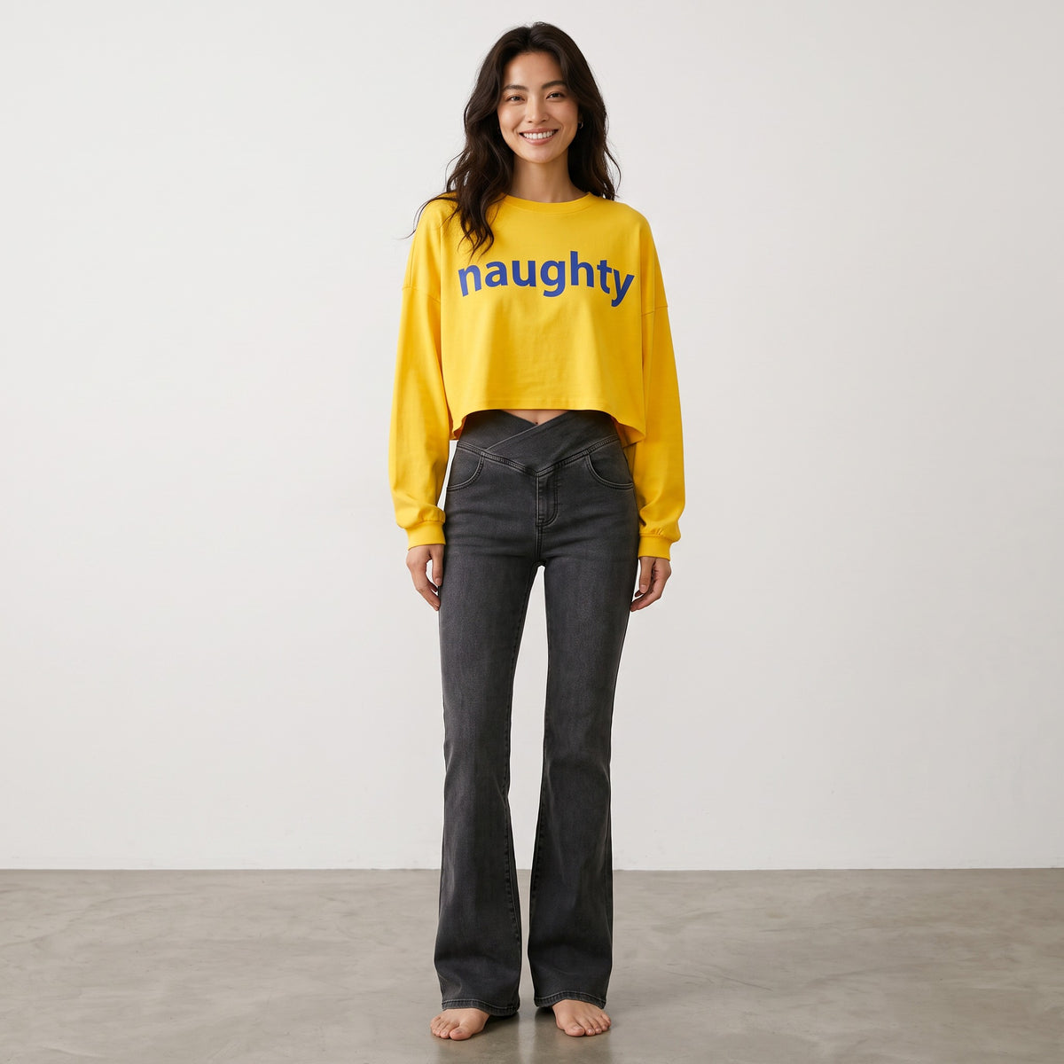 Mana Basic Relaxed long color T-shirt 4colors 1786