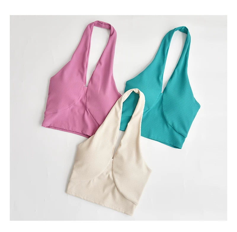 Mana Basic Quick-drying fitness hold neck top 1927