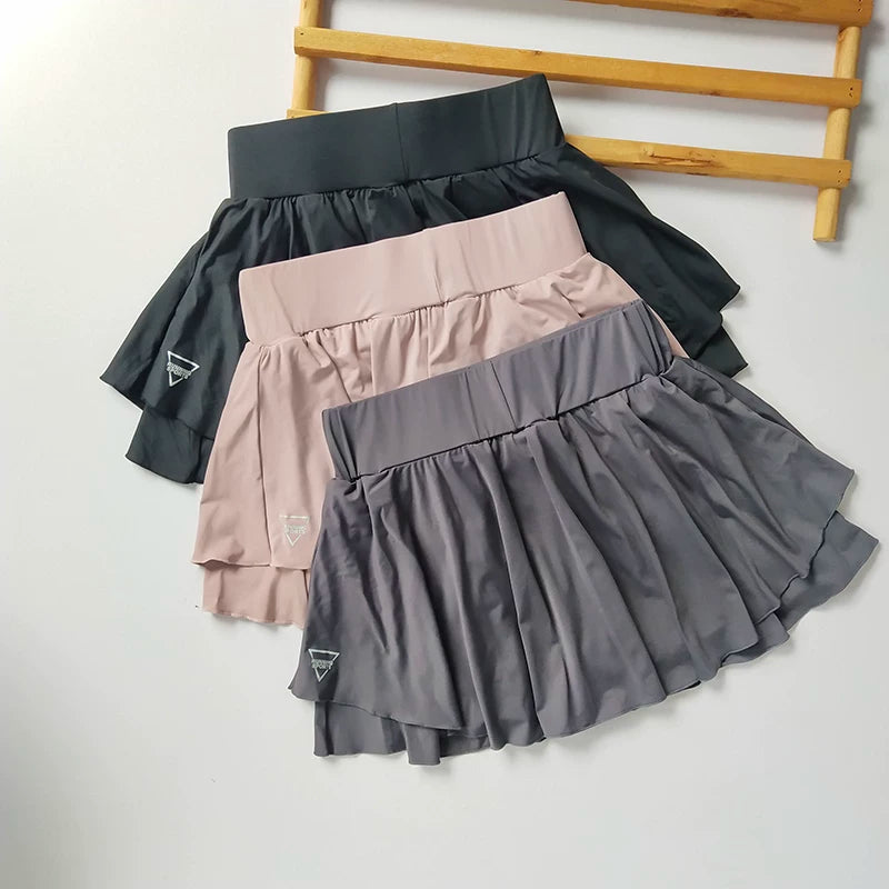 Mana Basic ・Draped quick-drying breathable skirt pants 5colors 1753
