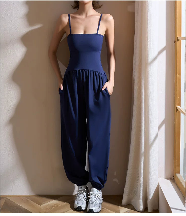 Mana Muse sexy sling yoga suit jumpsuit setup 2495